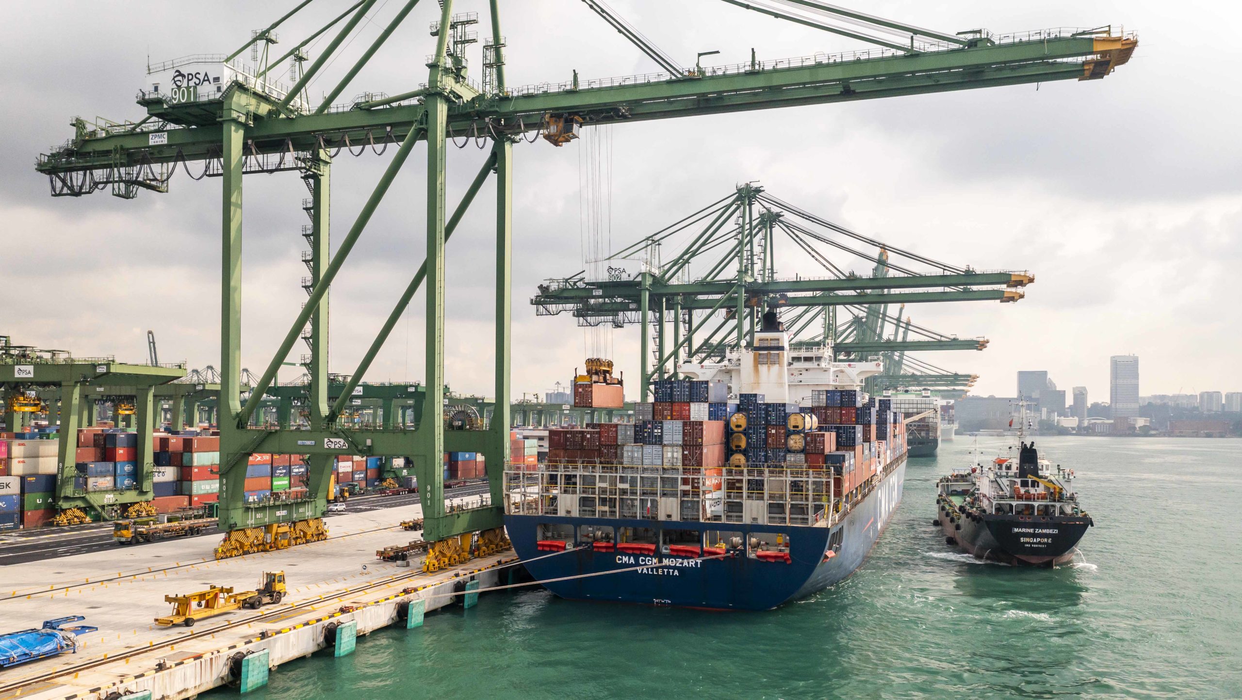 bunker barge at singapore port