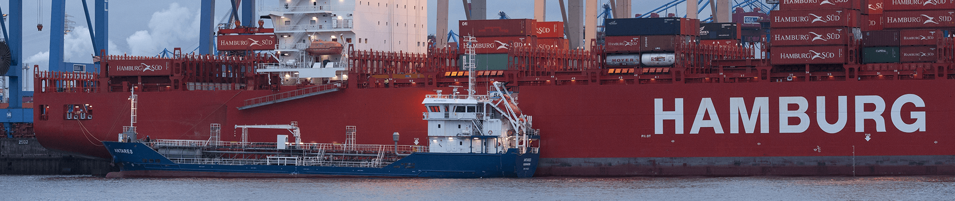 bunker barge operations at port